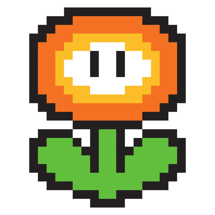 Pixel Flower Character Sweatshirt för kvinnor 0 image