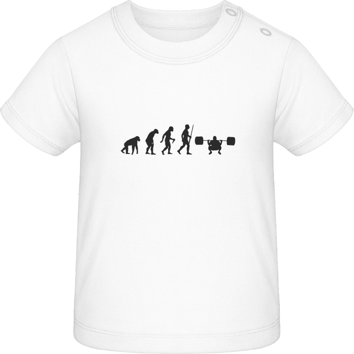 tyngdlyftare Evolution T-shirt för bebisar contain pic