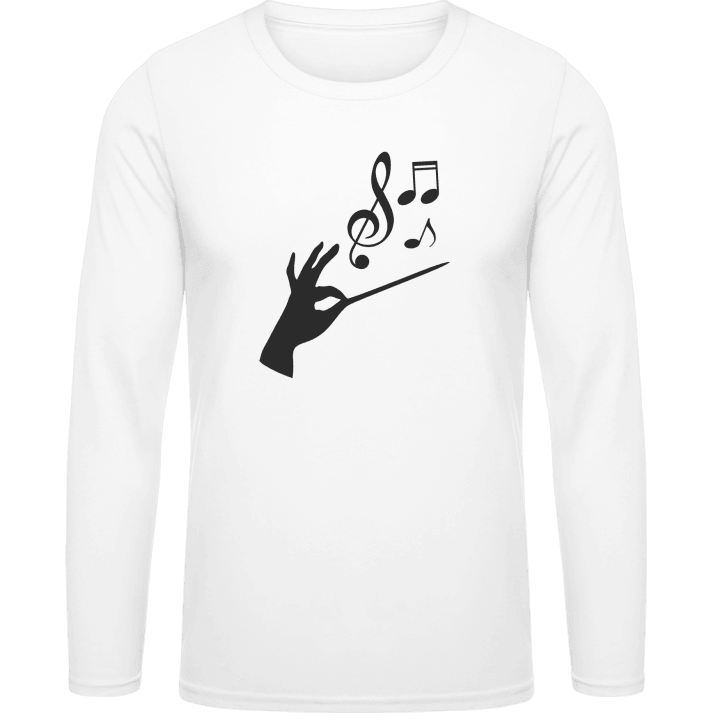 Conducting Music Notes T-shirt à manches longues contain pic