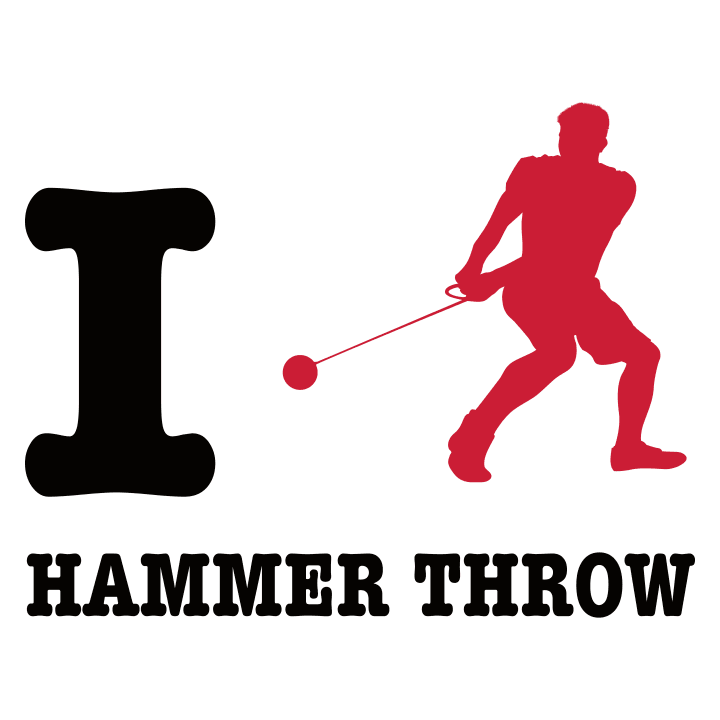 I Love Hammer Throw Langermet skjorte for kvinner 0 image
