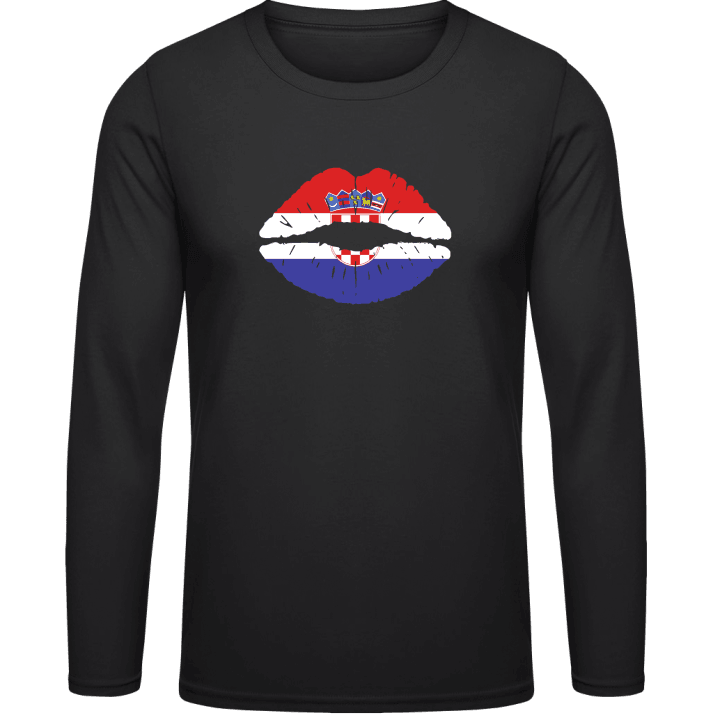 Croatian Kiss Flag Long Sleeve Shirt contain pic