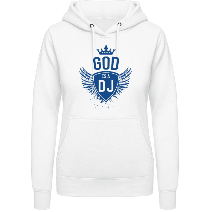 God is a DJ Winged Vrouwen Hoodie contain pic