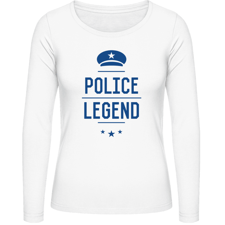 Police Legend Camisa de manga larga para mujer contain pic