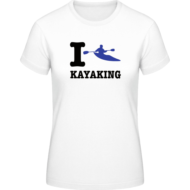 I Heart Kayaking T-skjorte for kvinner contain pic