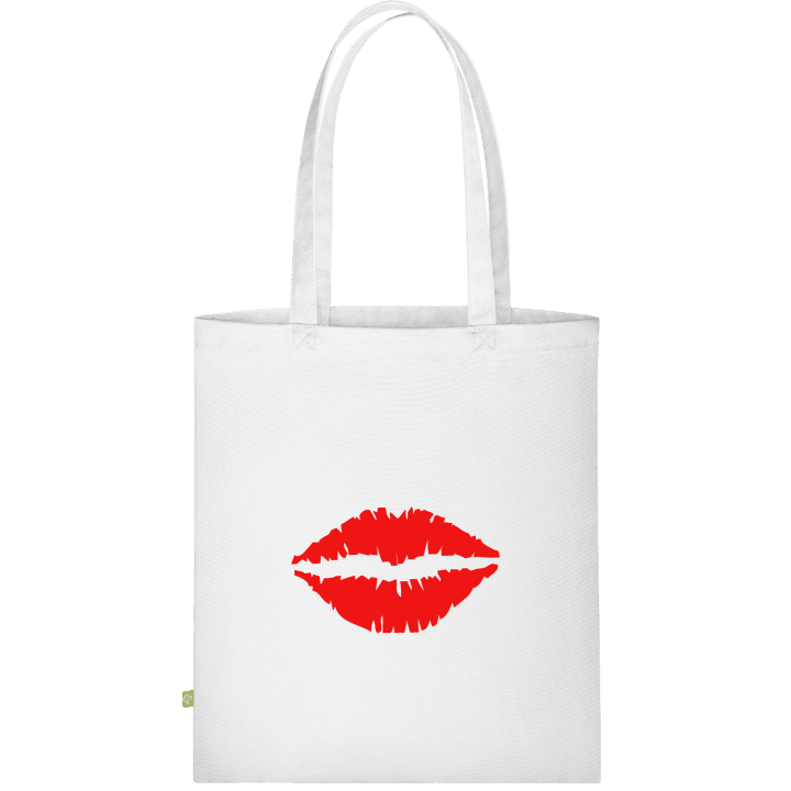 Red Kiss Lips Väska av tyg contain pic