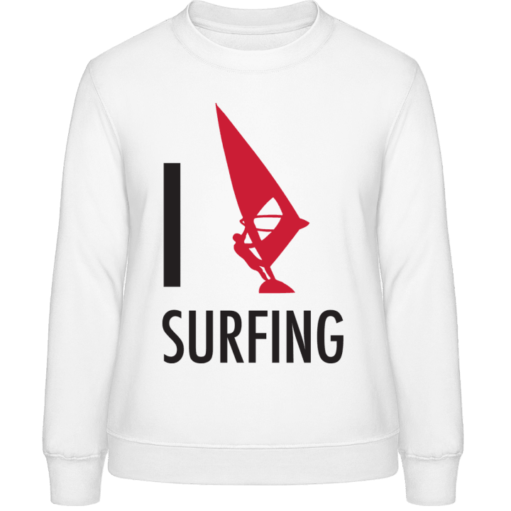 I Love Windsurfing Sweat-shirt pour femme contain pic