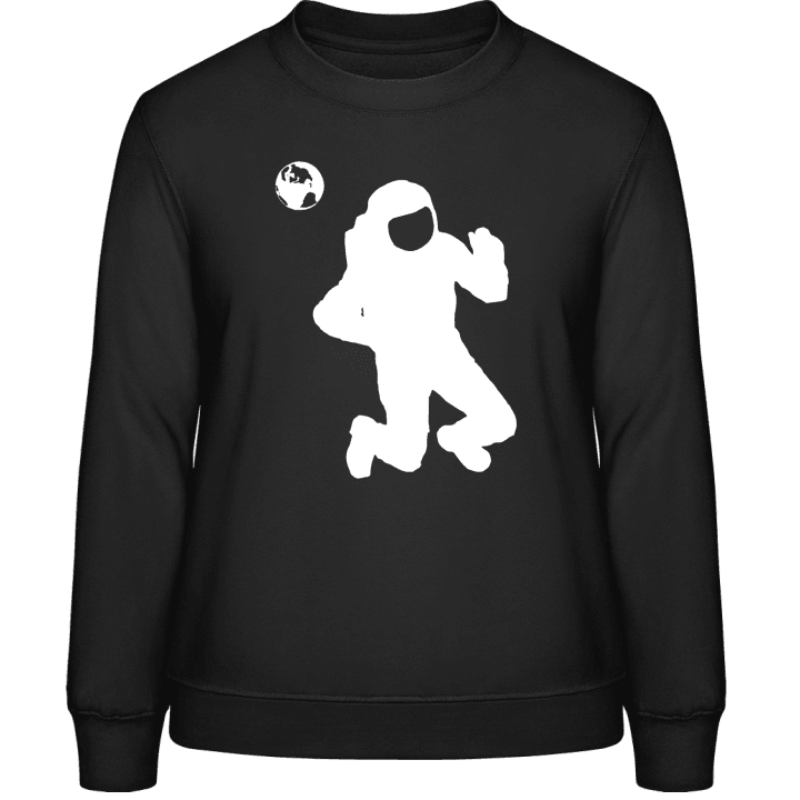 Cosmonaut Silhouette Frauen Sweatshirt contain pic