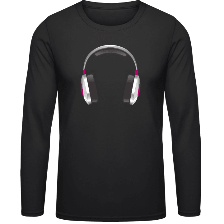 Headphones Illustration T-shirt à manches longues contain pic