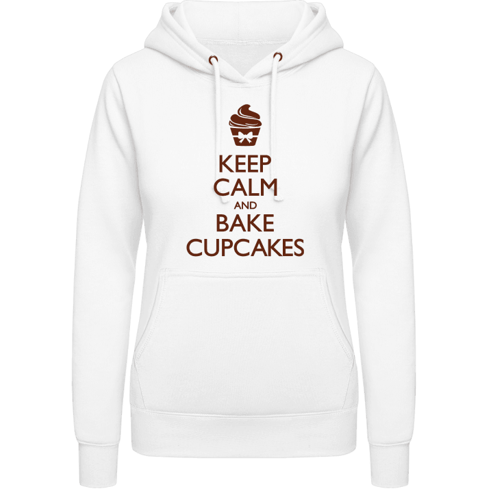 Keep Calm And Bake Cupcakes Sudadera con capucha para mujer contain pic