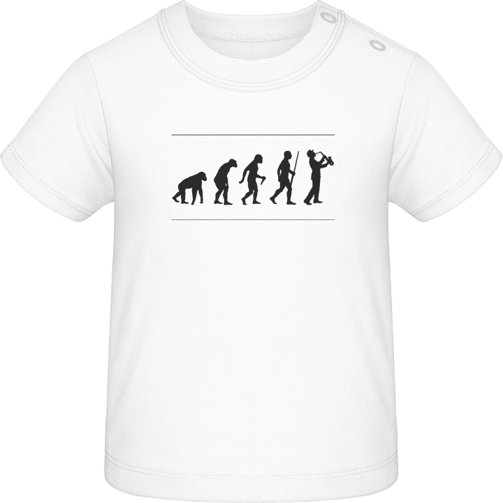 Saxophone Evolution T-shirt för bebisar contain pic