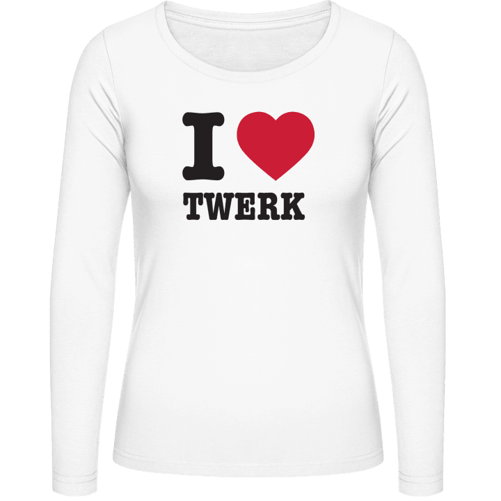 I Heart Twerk Kvinnor långärmad skjorta contain pic