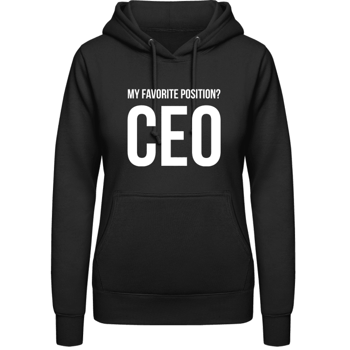 My Favorite Position CEO Hoodie för kvinnor contain pic