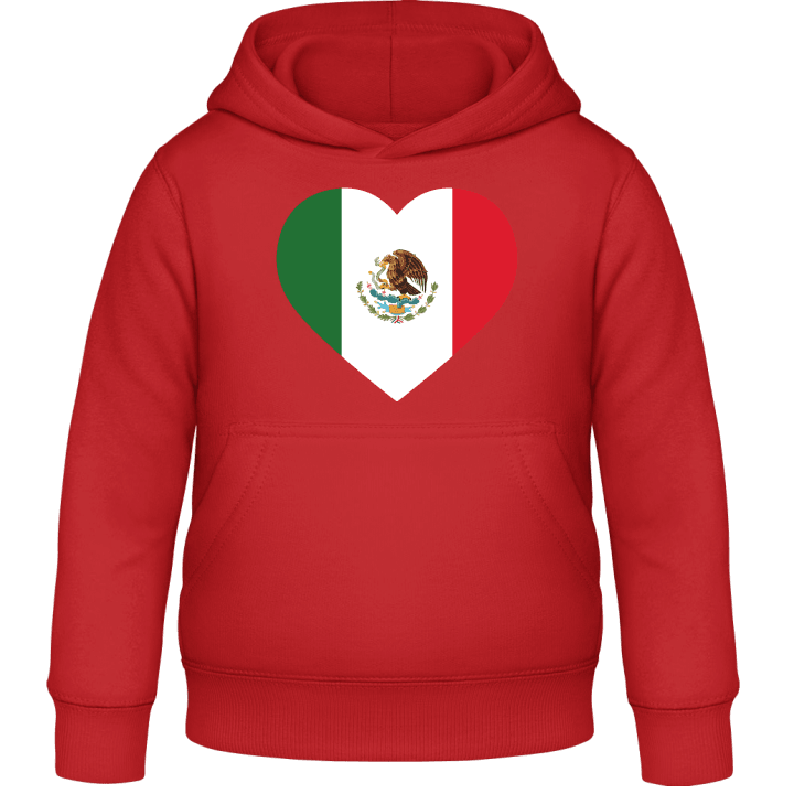 Mexico Heart Flag Felpa con cappuccio per bambini contain pic
