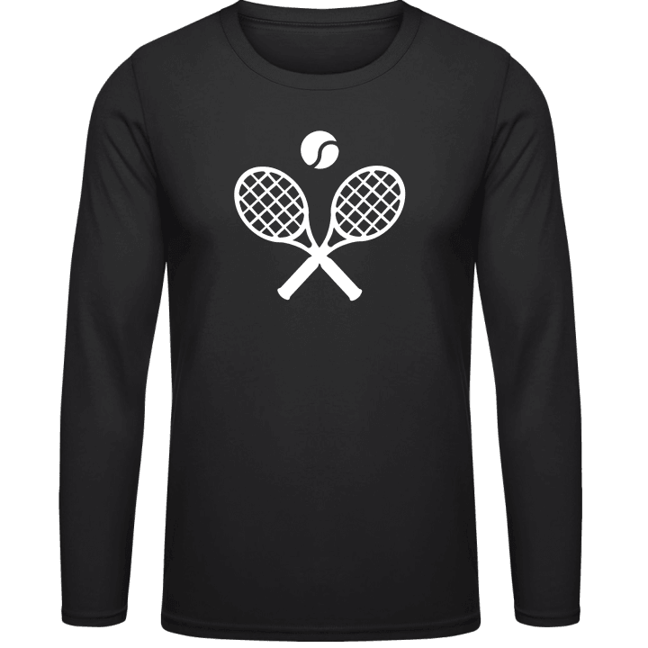 Crossed Tennis Raquets T-shirt à manches longues contain pic