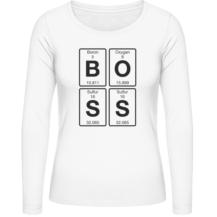 BOSS Chemical Elements Frauen Langarmshirt contain pic