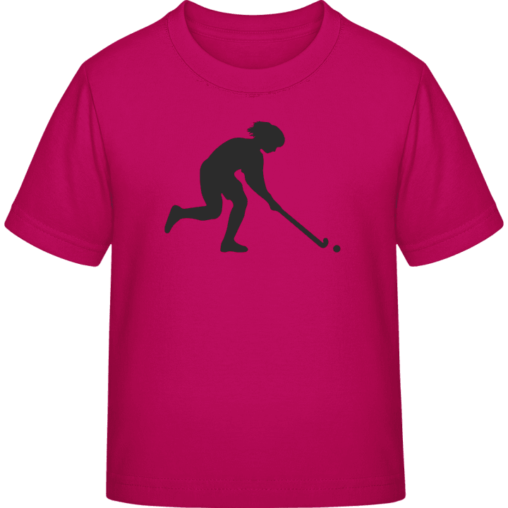 Field Hockey Player Female T-skjorte for barn contain pic