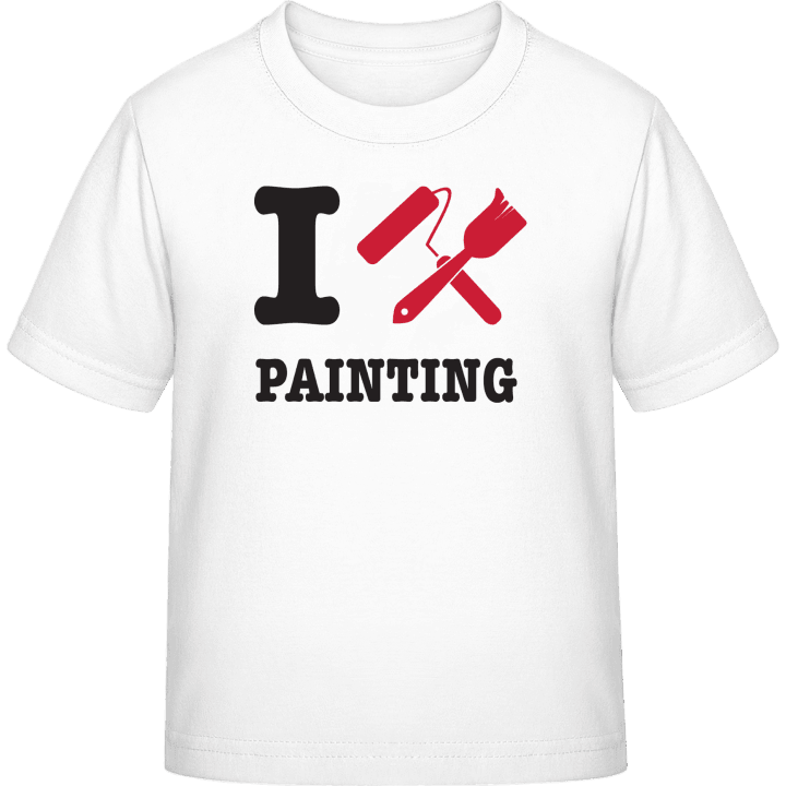 I Love Painting Kinder T-Shirt contain pic