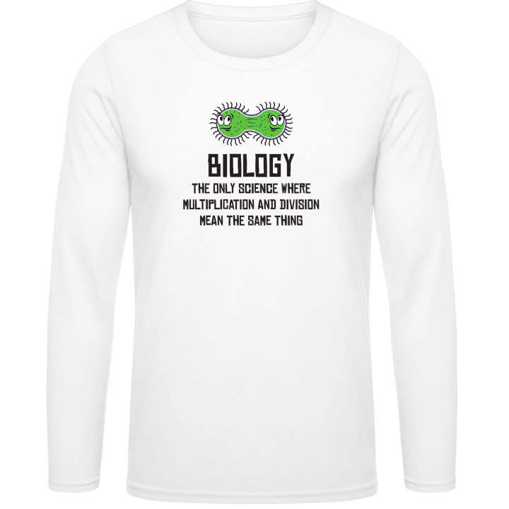Biology Is The Only Science T-shirt à manches longues contain pic