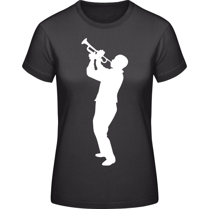Trumpeter Silhouette T-shirt för kvinnor contain pic