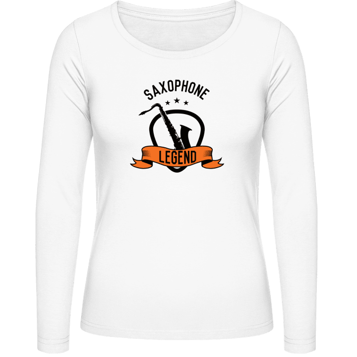Saxophone Legend Langermet skjorte for kvinner contain pic