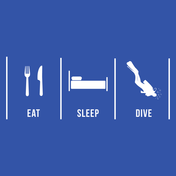 Eat Sleep Dive Vrouwen T-shirt 0 image