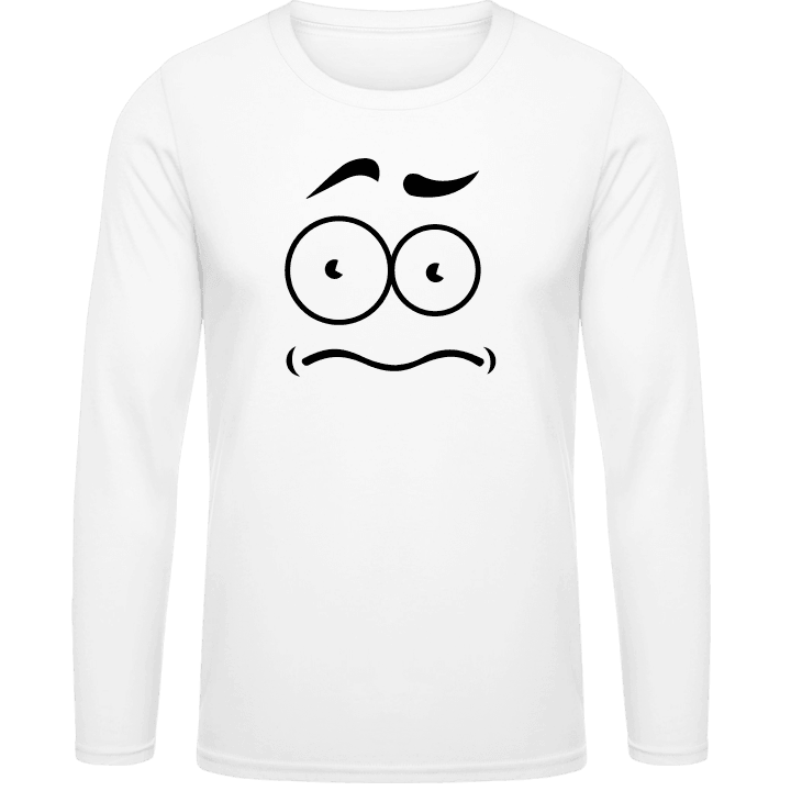 Smiley Face Puzzled Shirt met lange mouwen contain pic