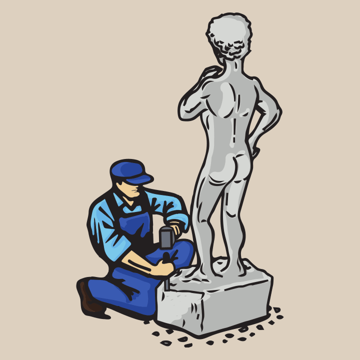 Sculptor Naked Man Tröja 0 image