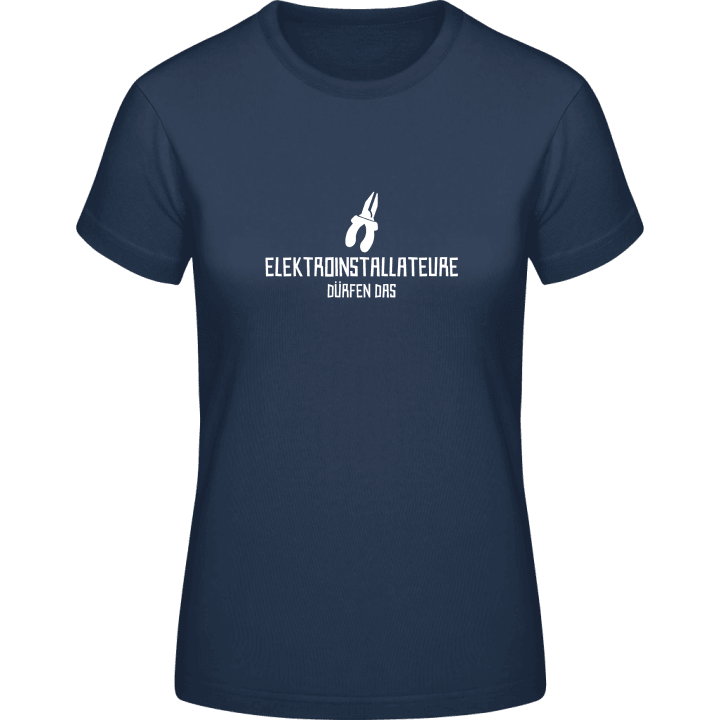 Elektroinstallateure dürfen das T-shirt för kvinnor 0 image