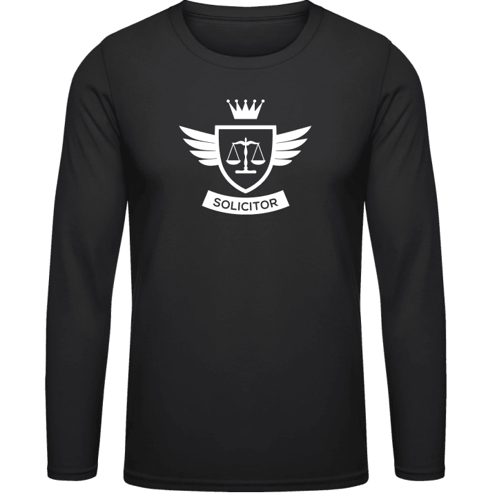 Solicitor Coat Of Arms Winged Camicia a maniche lunghe contain pic