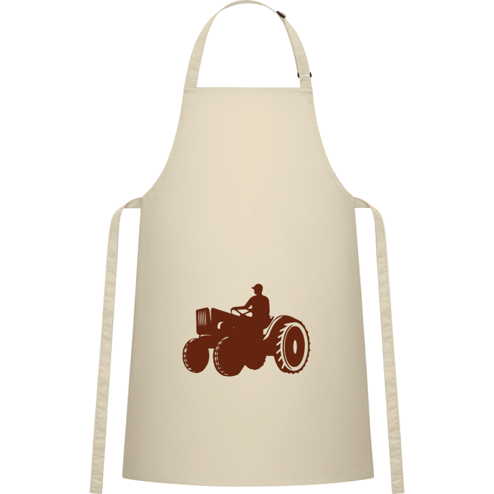 Farmer With Tractor Kitchen Apron contain pic