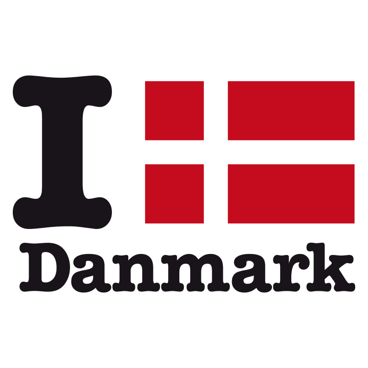 I Love Danmark Felpa con cappuccio per bambini 0 image