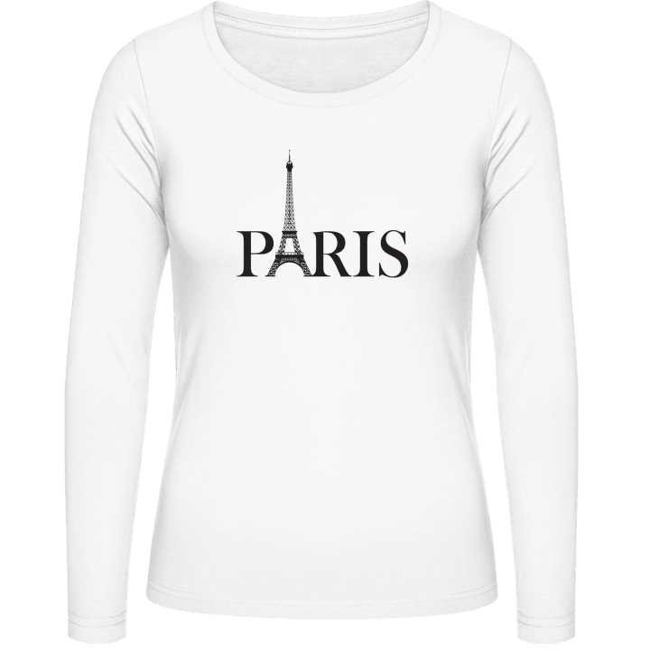 Paris Logo Langermet skjorte for kvinner contain pic