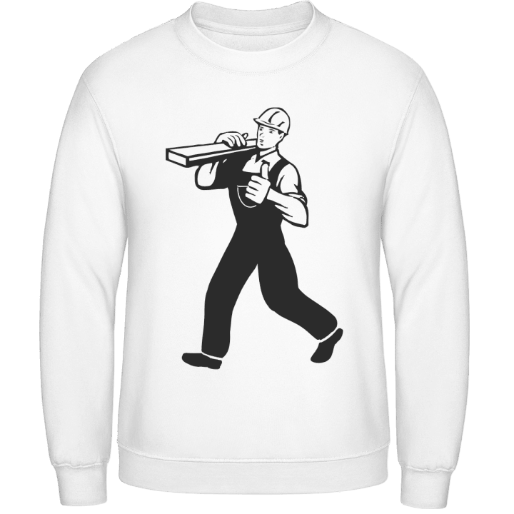 Construction Worker Silhouette Sweatshirt contain pic