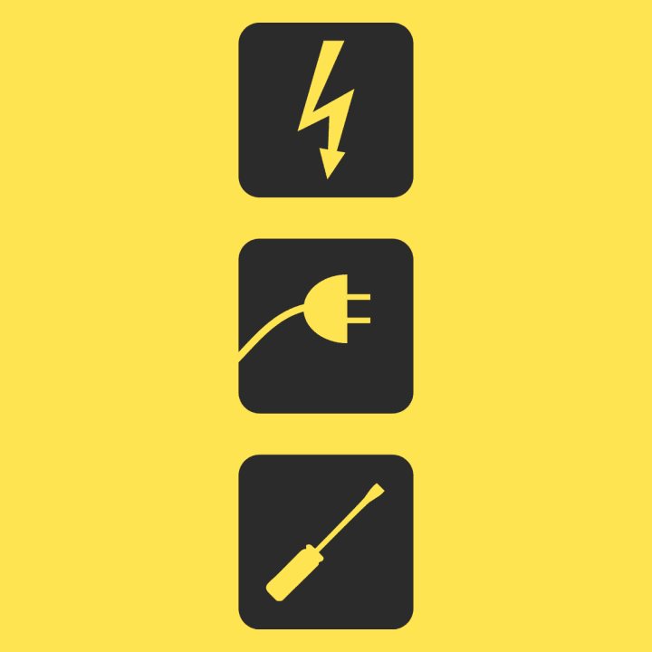 Electrician Icons Stof taske 0 image