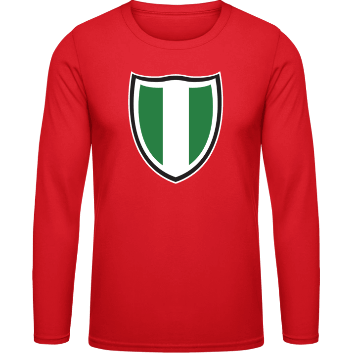 Nigeria Shield Flag Langermet skjorte contain pic