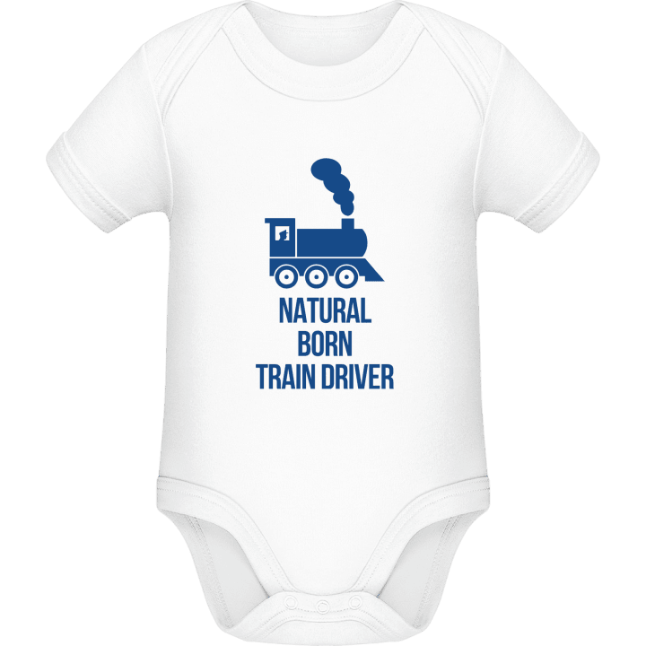 Natural Born Train Driver Baby Strampler contain pic