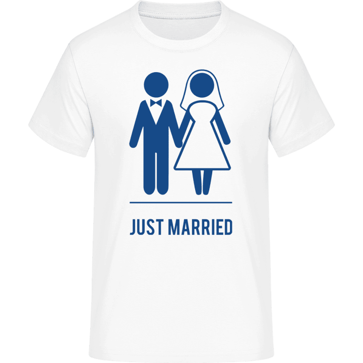 Just Married Bride and Groom Maglietta 0 image