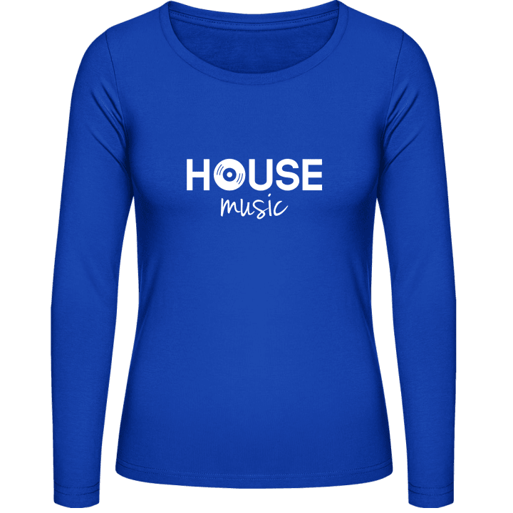 House Music Logo T-shirt à manches longues pour femmes contain pic