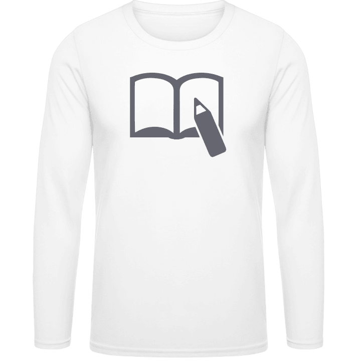 Pencil And Book Writing T-shirt à manches longues contain pic