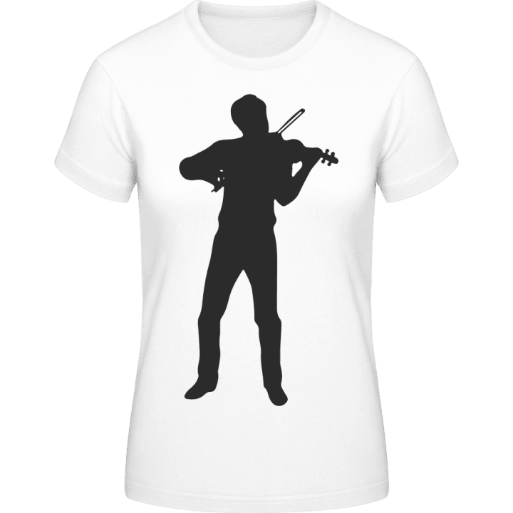 Violinist Silhouette T-shirt för kvinnor contain pic
