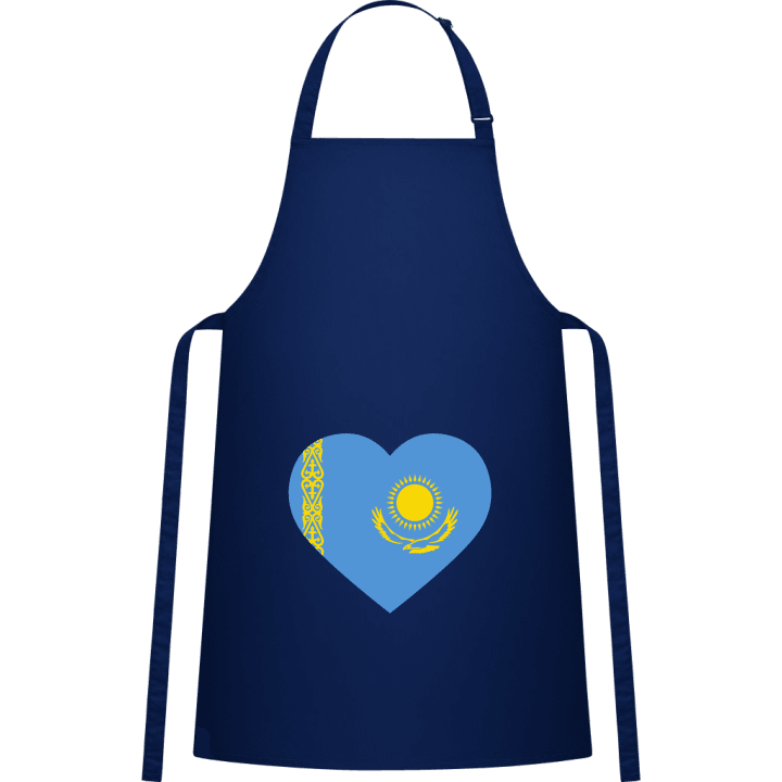 Kazakhstan Heart Flag Tablier de cuisine contain pic