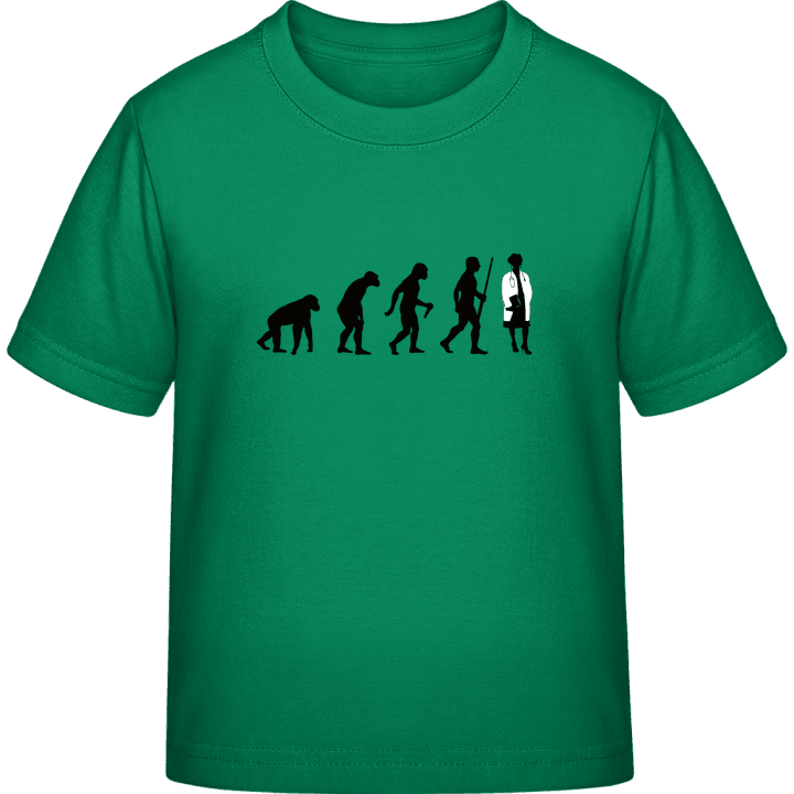 Female Doctor Evolution T-shirt för barn contain pic
