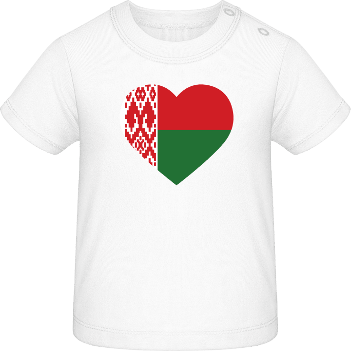 Belarus Heart Flag T-shirt för bebisar contain pic