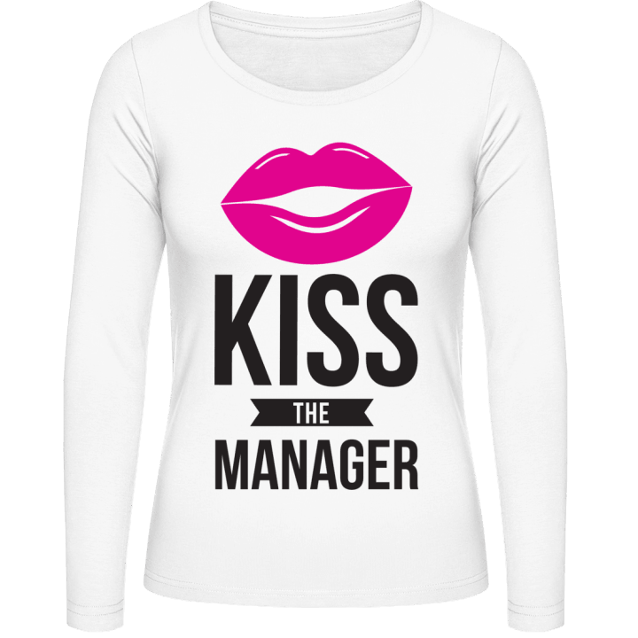 Kiss The Manager Frauen Langarmshirt contain pic