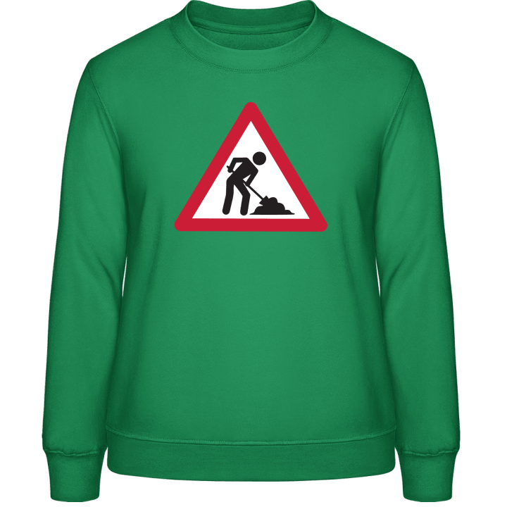 Construction Site Warning Sweatshirt för kvinnor contain pic