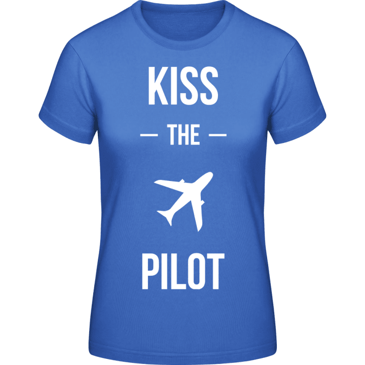 Kiss The Pilot T-skjorte for kvinner contain pic