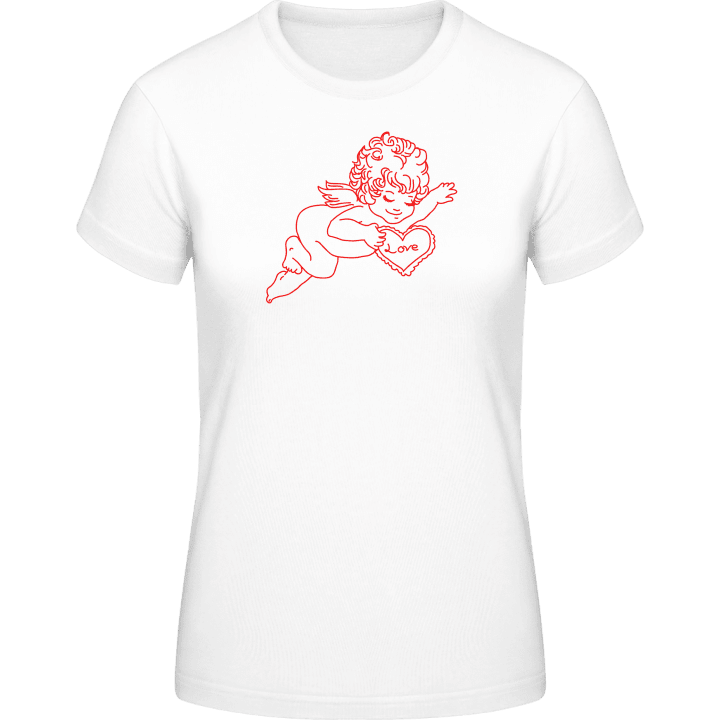 Love Angel Outline T-shirt för kvinnor 0 image