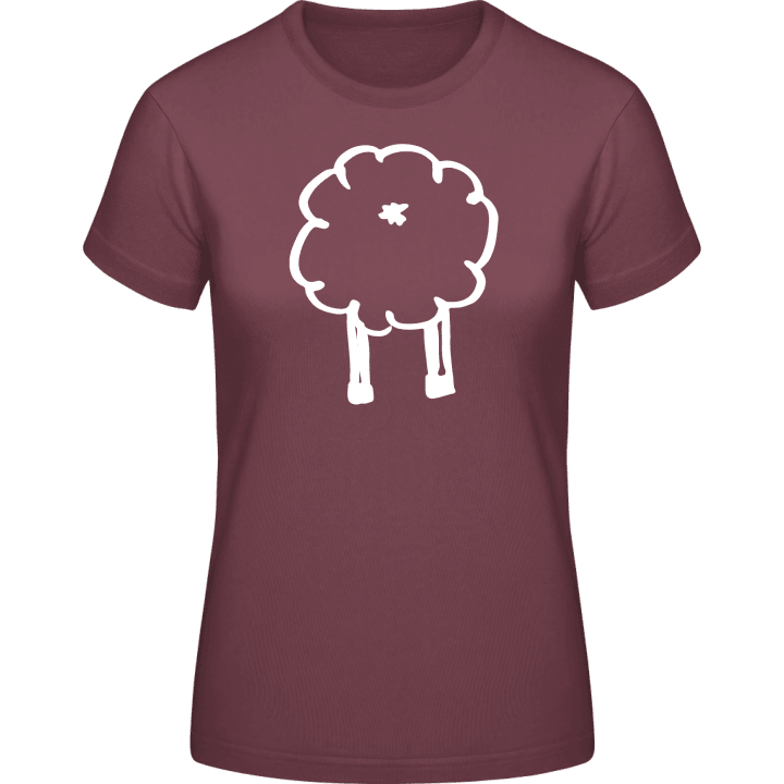 Sheep From Behind Vrouwen T-shirt contain pic