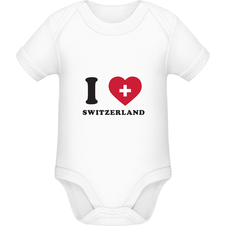 I Love Switzerland Fan Baby Strampler contain pic