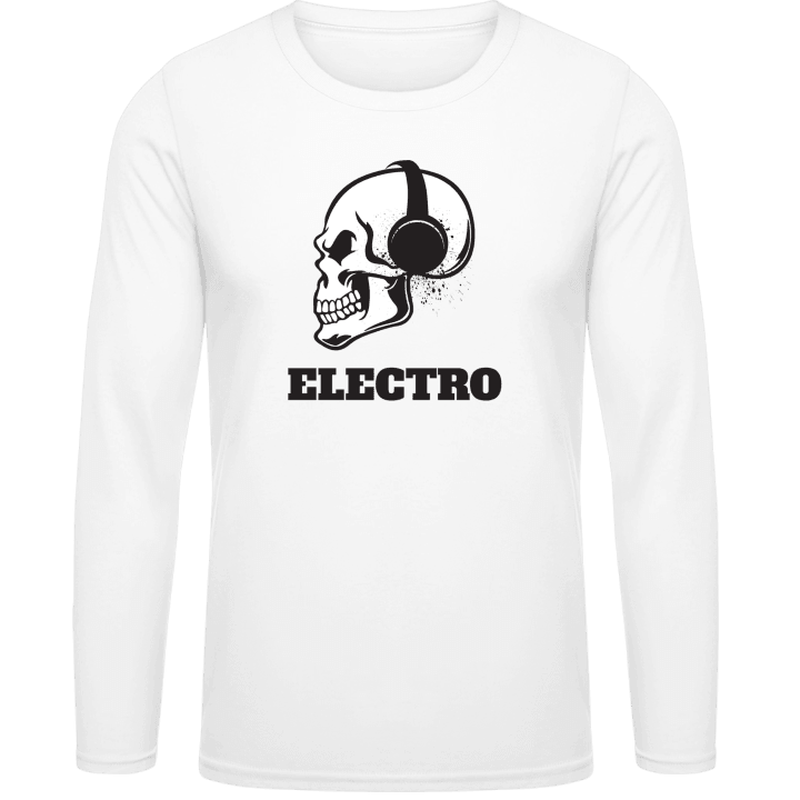 Electro Music Skull T-shirt à manches longues contain pic